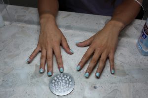 Short and Square Manicure at the Nail Spa in Gainesville, FL