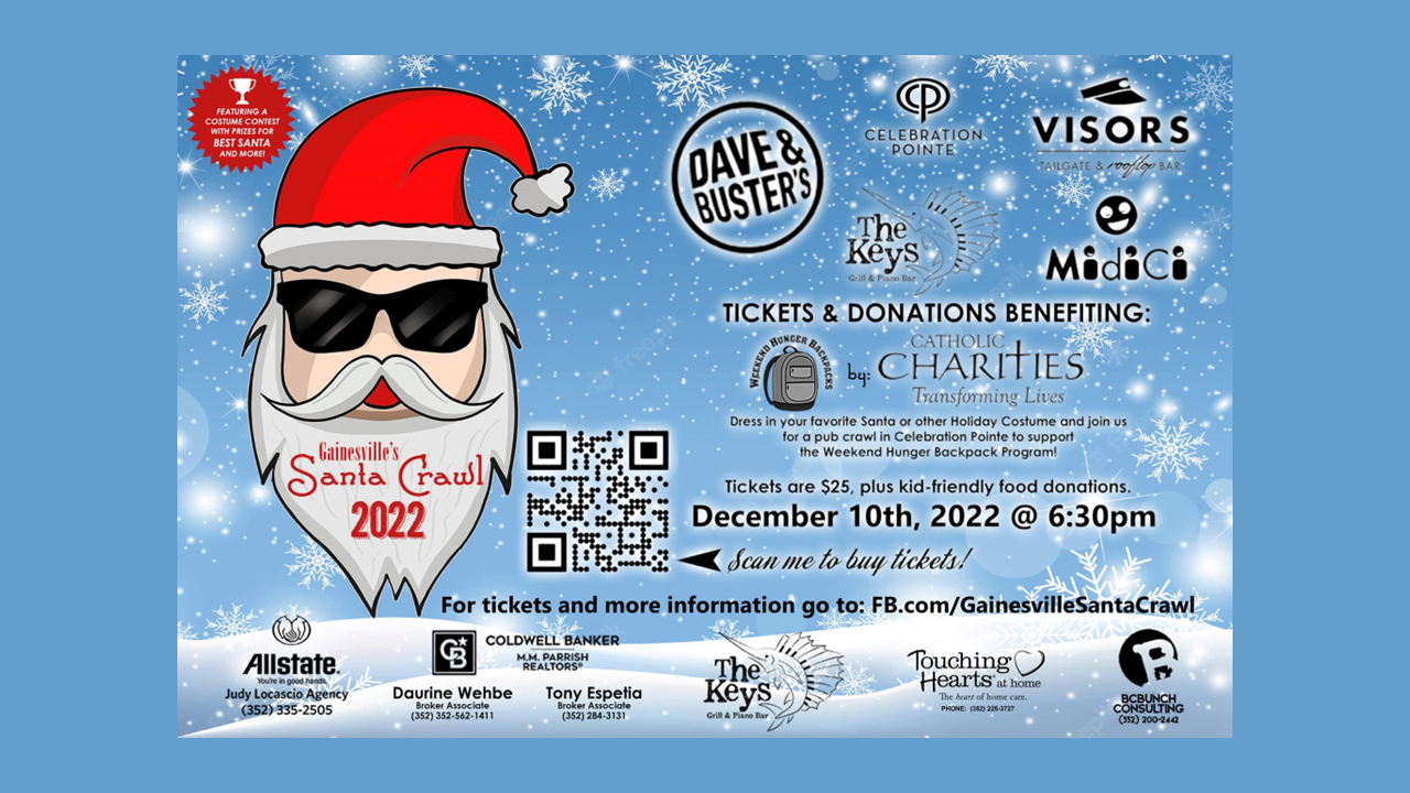 Gainesville’s Santa Crawl Celebration Pointe Gainesville, FL